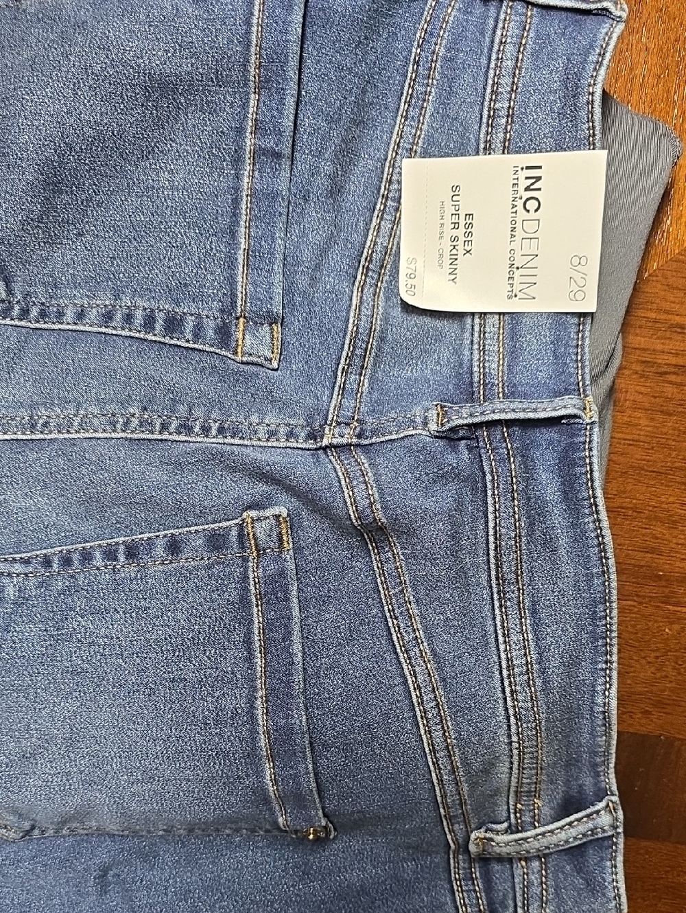 INC International Concepts Essex Super Skinny Jeans in Medium Blue